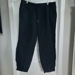 H&M Black Jogger Sweatpants with Elastic Cuffs